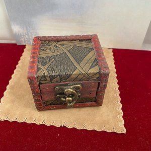 Wood Trinket Box Gift Box Treasure Chest